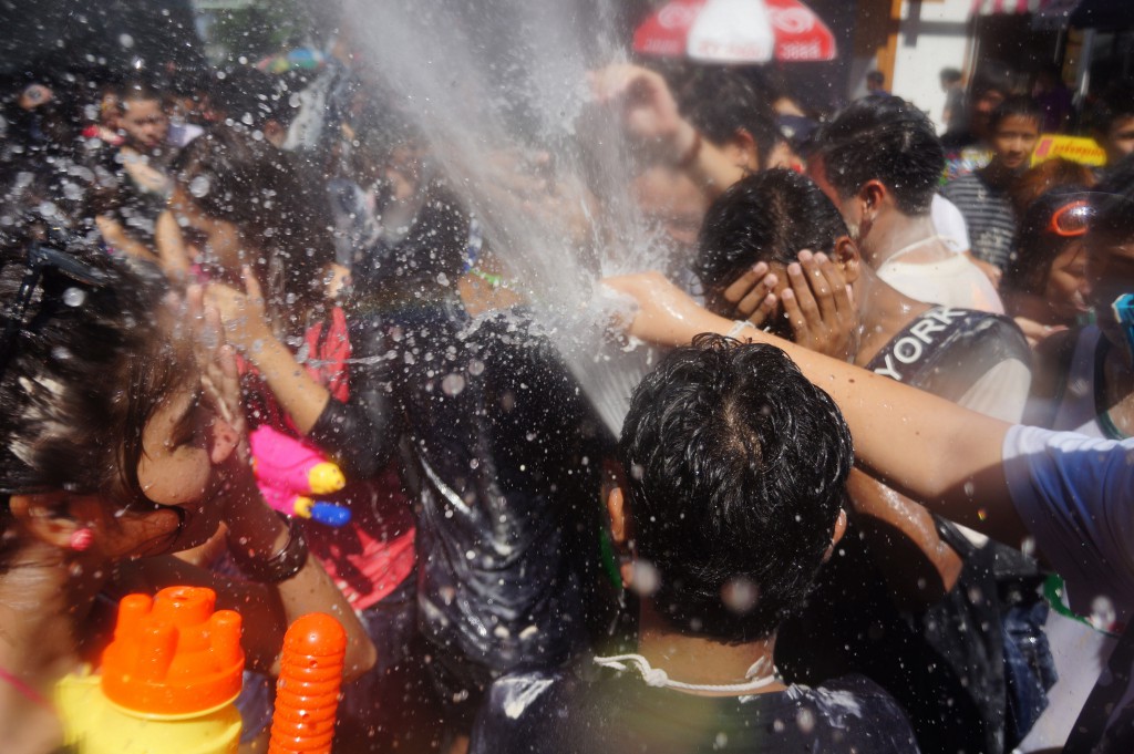 Photo by Songkran Festival Silom 宋干节的是隆路 by YANG HAI, on Flickr